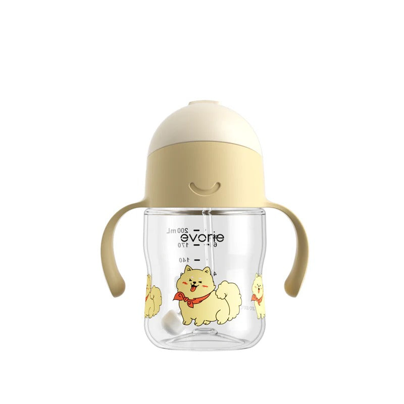 Evorie Tritan Gravity Straw Sippy Cup Water Bottle (200ml) (15 Colours)