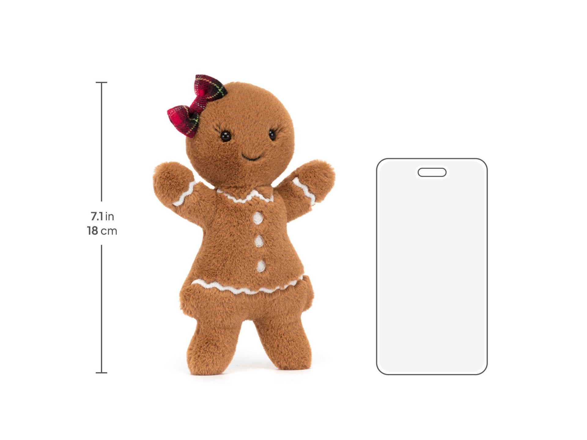 Jellycat Gingerbread Ruby Soft Toy (18cm) | Christmas Ed