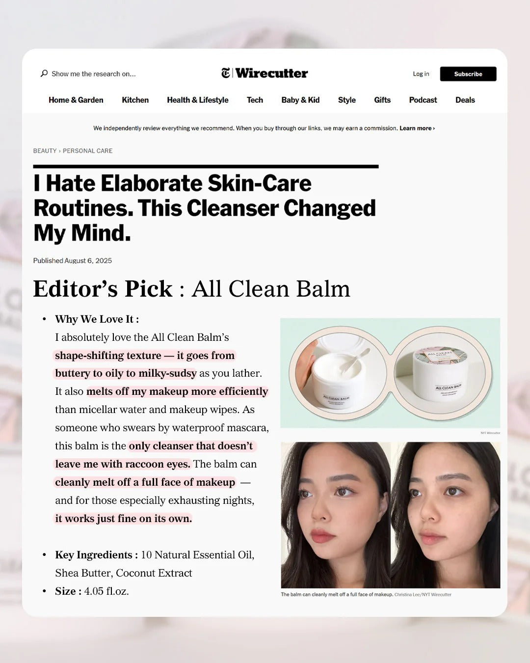 Heimish All Clean Balm, 120ml (2 Types)