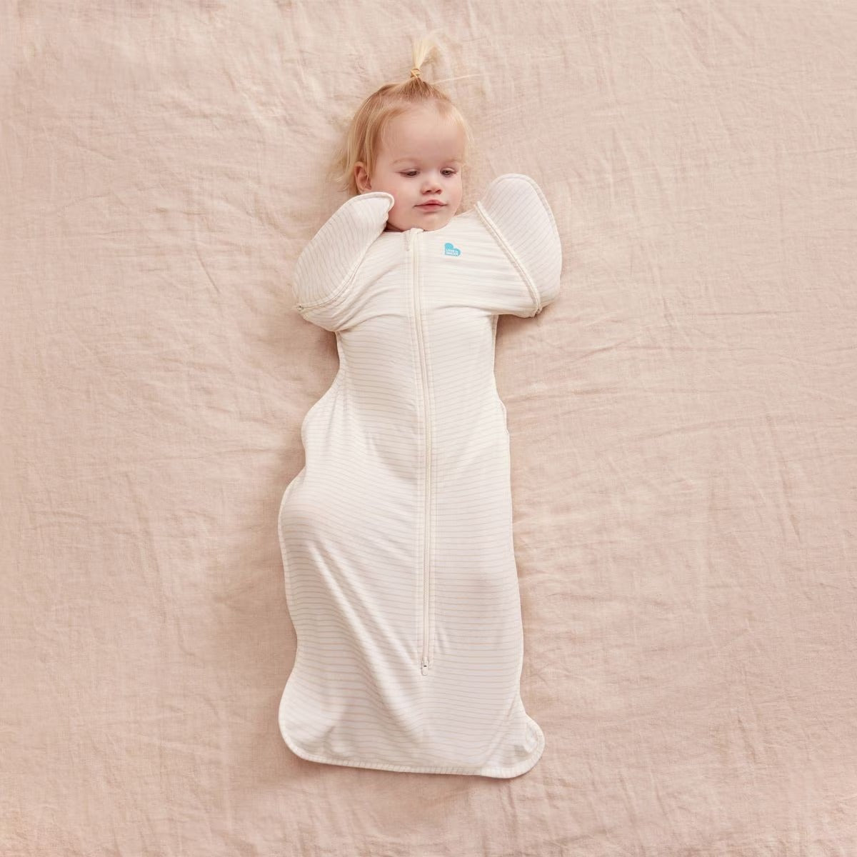 Love to Dream Swaddle UP Transition Bag Lite Original 0.2 TOG - Breton Stripe Tan (Medium)