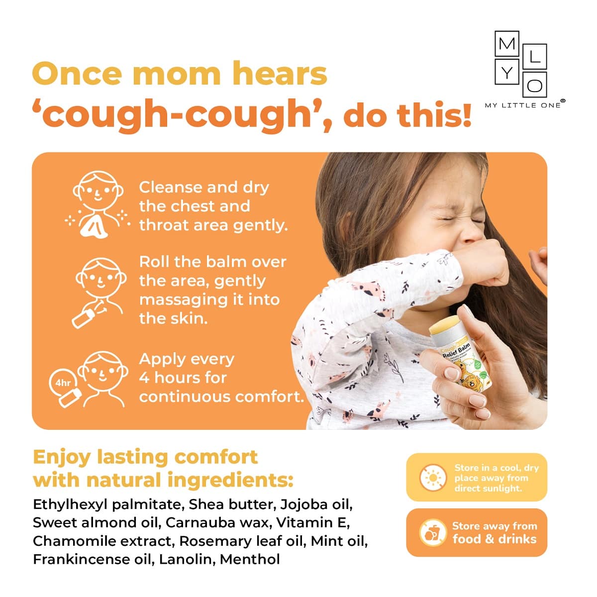 MyLO Get Well Soon Cough Relief Balm, 15g (Exp 06/28)