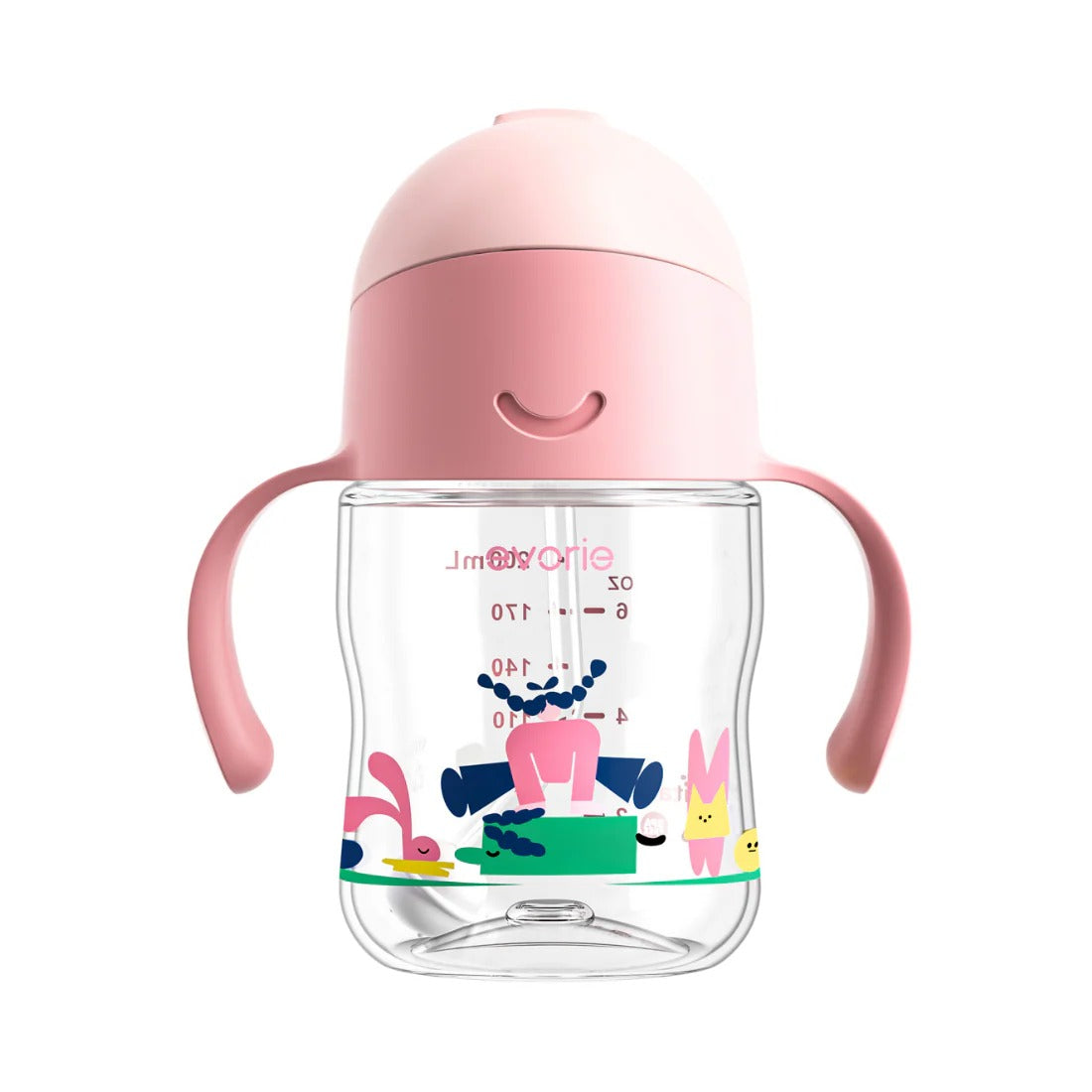 Evorie Tritan Gravity Straw Sippy Cup Water Bottle (200ml) (15 Colours)