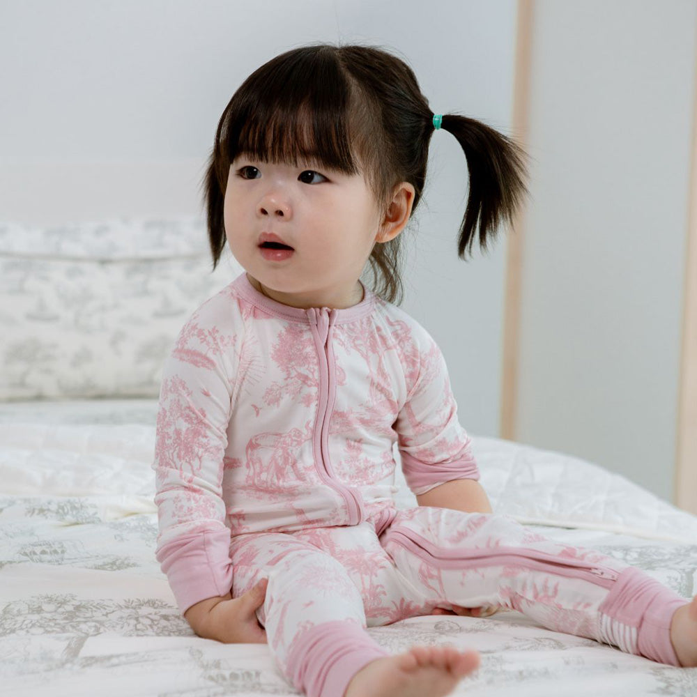 House of Holly Zip Sleepsuit - Savanna Pink (3 Sizes)