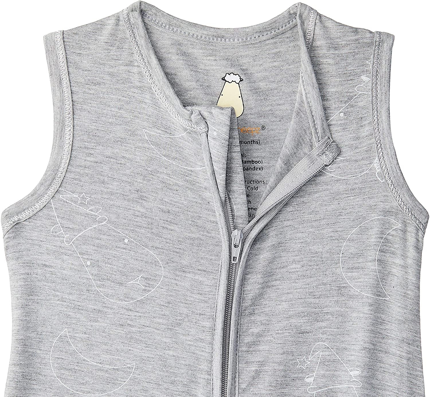 Baa Baa Sheepz Wearable Blanket Zip Sleep Bag - Big Moon & Sheep Grey (3 Sizes)