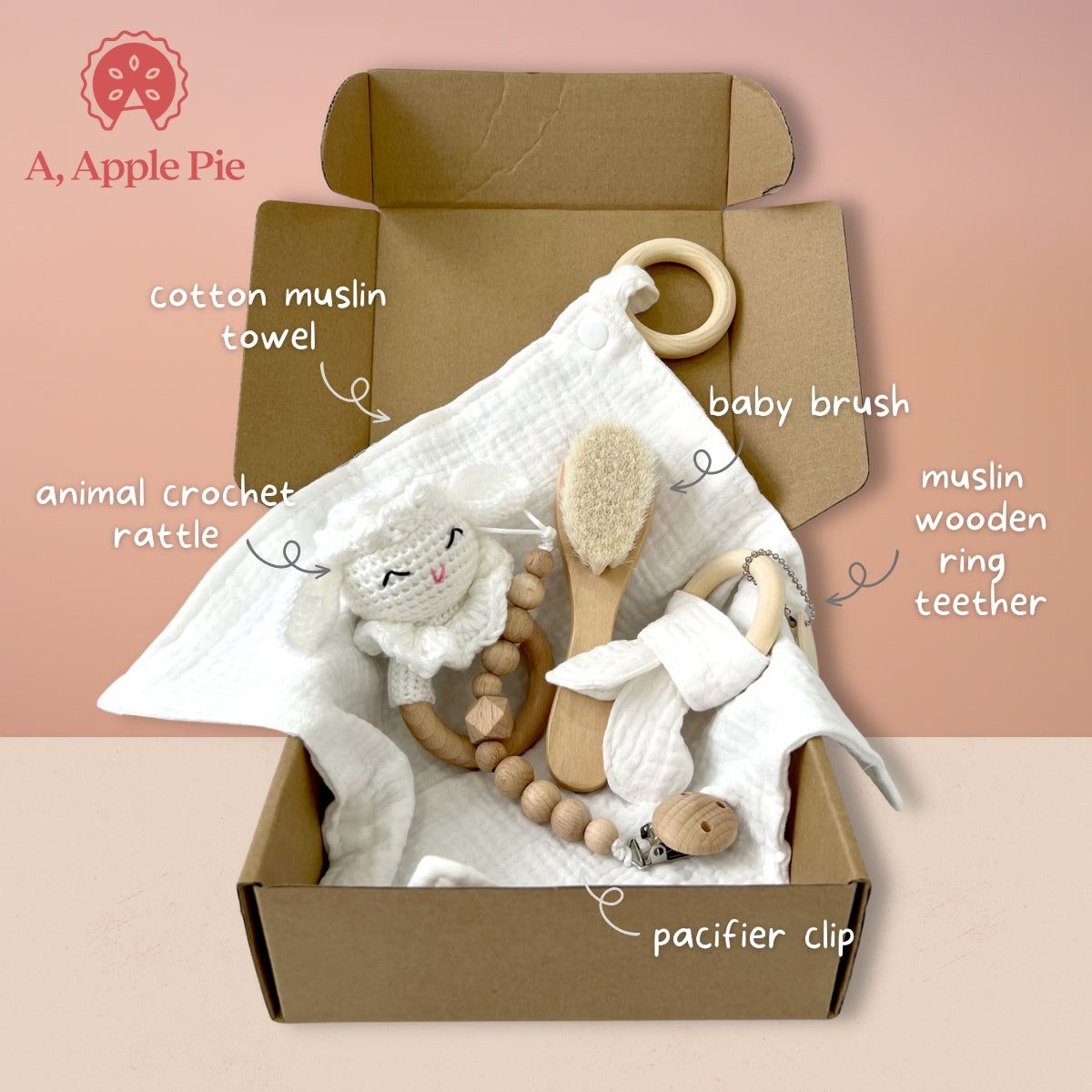 A, Apple Pie Baby Little Memories Gift Set (3 Designs)