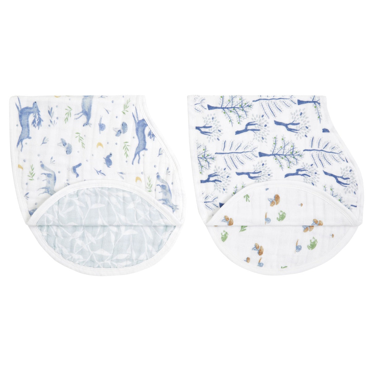Aden Anais Organic Muslin Burpy Bibs, 2pk (2 Designs) - Pupsik Singapore