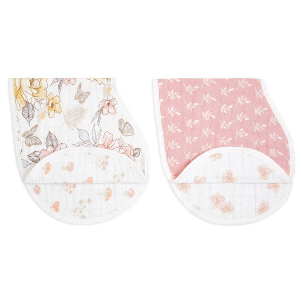 Aden Anais Organic Muslin Burpy Bibs, 2pk (2 Designs) - Pupsik Singapore