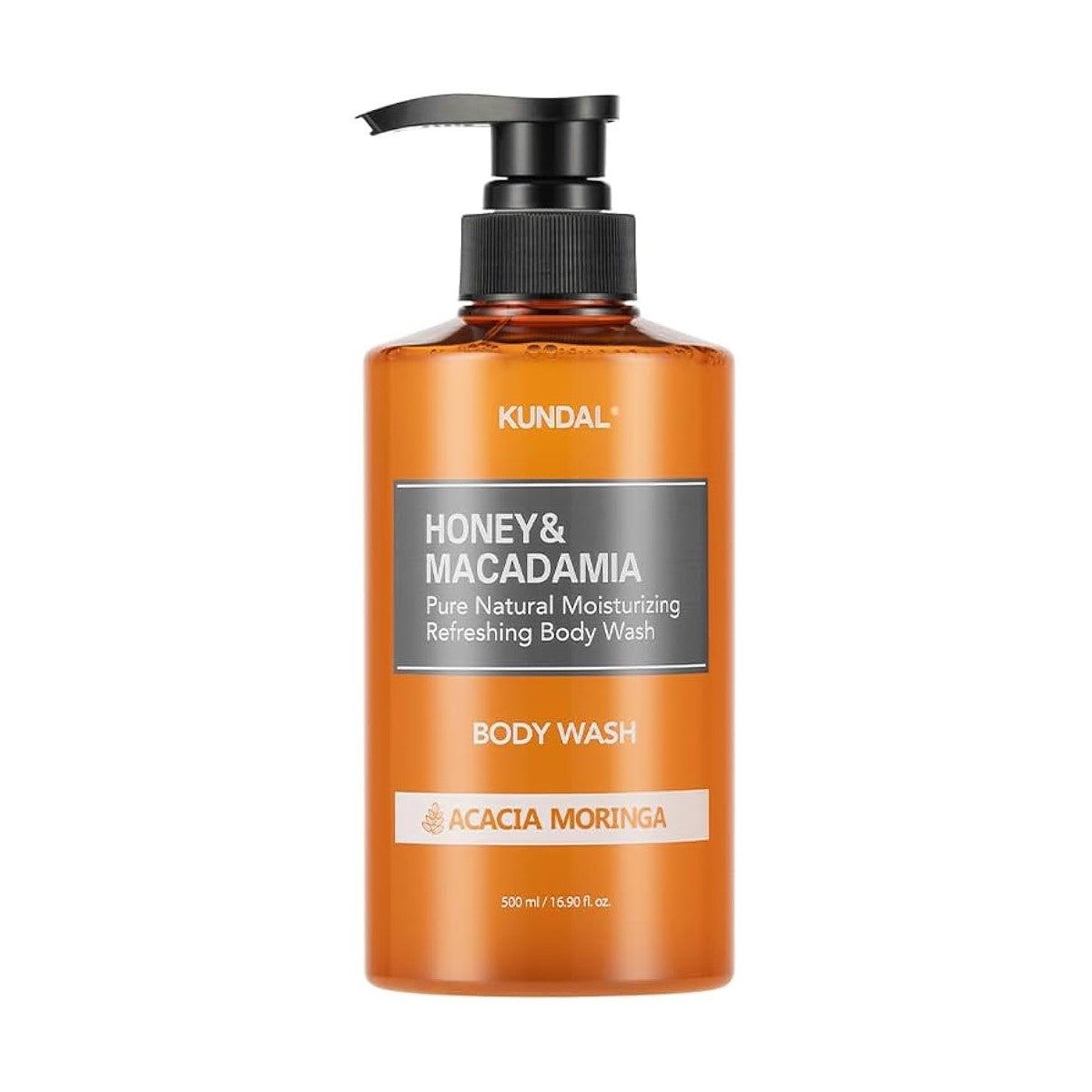 Kundal Honey & Macadamia Pure Body Wash, 500ml - Acacia Moringa (Exp 11/26)