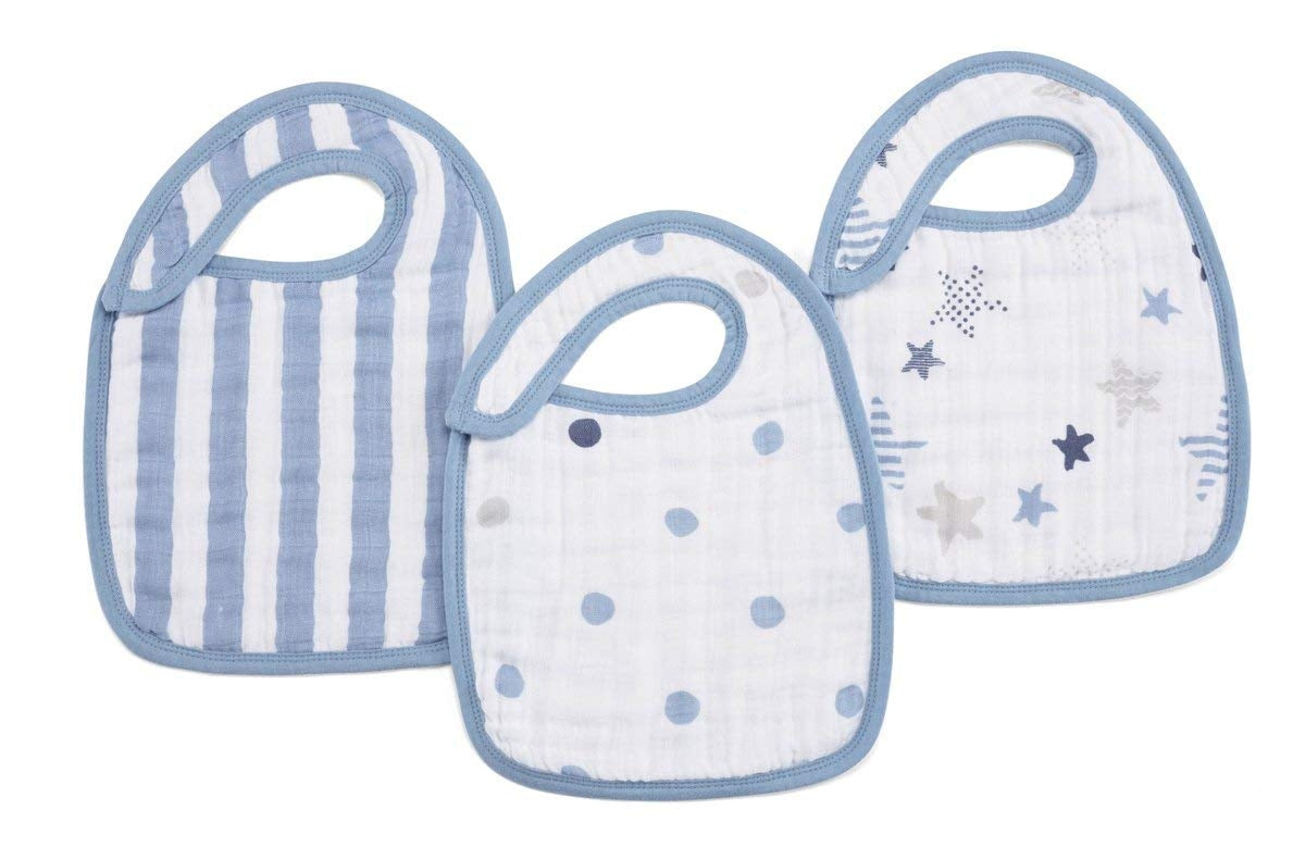 Aden Anais Boutique Snap Bib (3pk) (9 Designs) - Pupsik Singapore