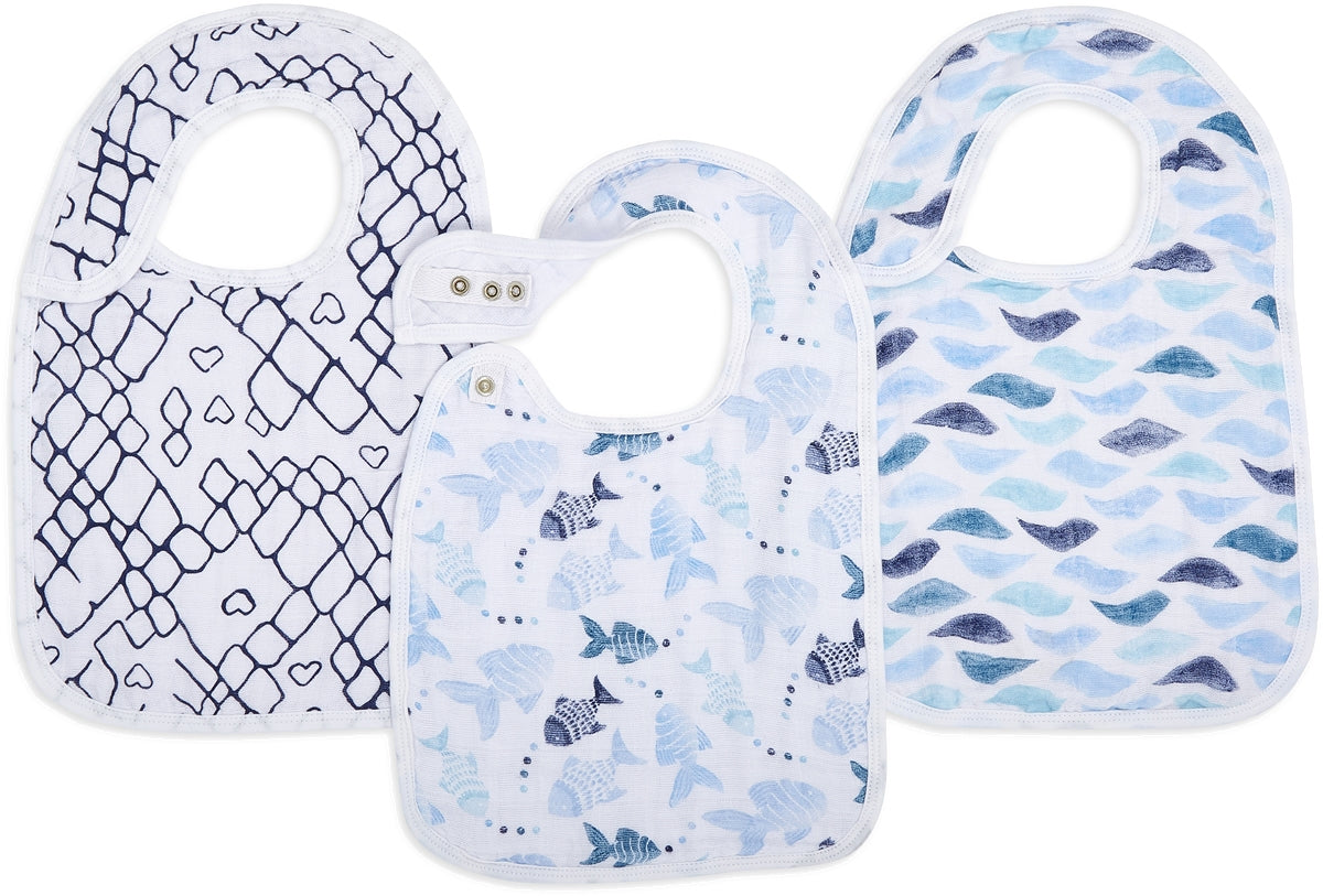Aden Anais Boutique Snap Bib (3pk) (9 Designs) - Pupsik Singapore