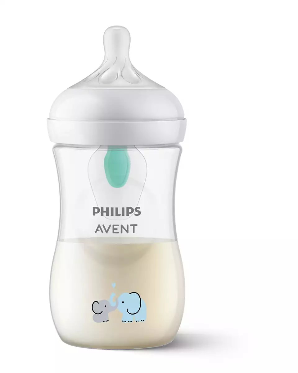 Philips Avent Natural Response Baby Bottle with Airfree Vent, 260ml (1pk) - 3 Designs - Pupsik Singapore