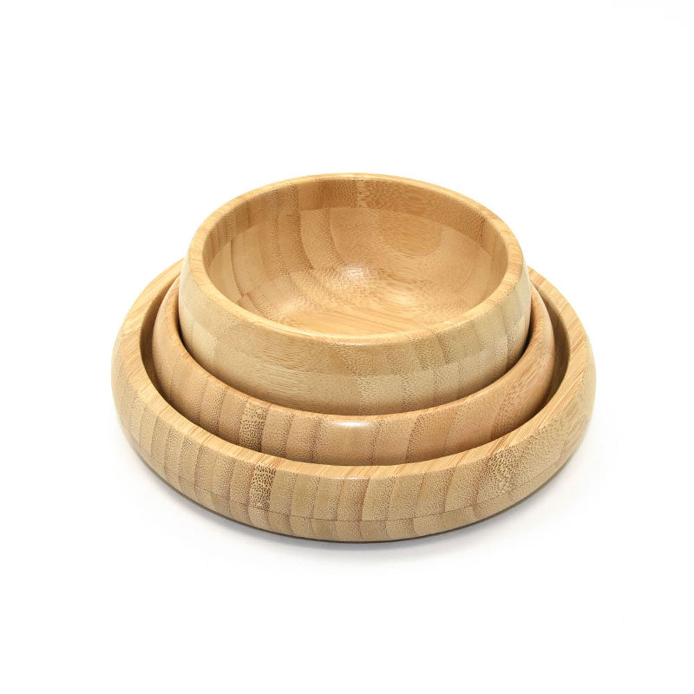 Biomom Medium Bamboo Round Suction Bowl - Tradewinds