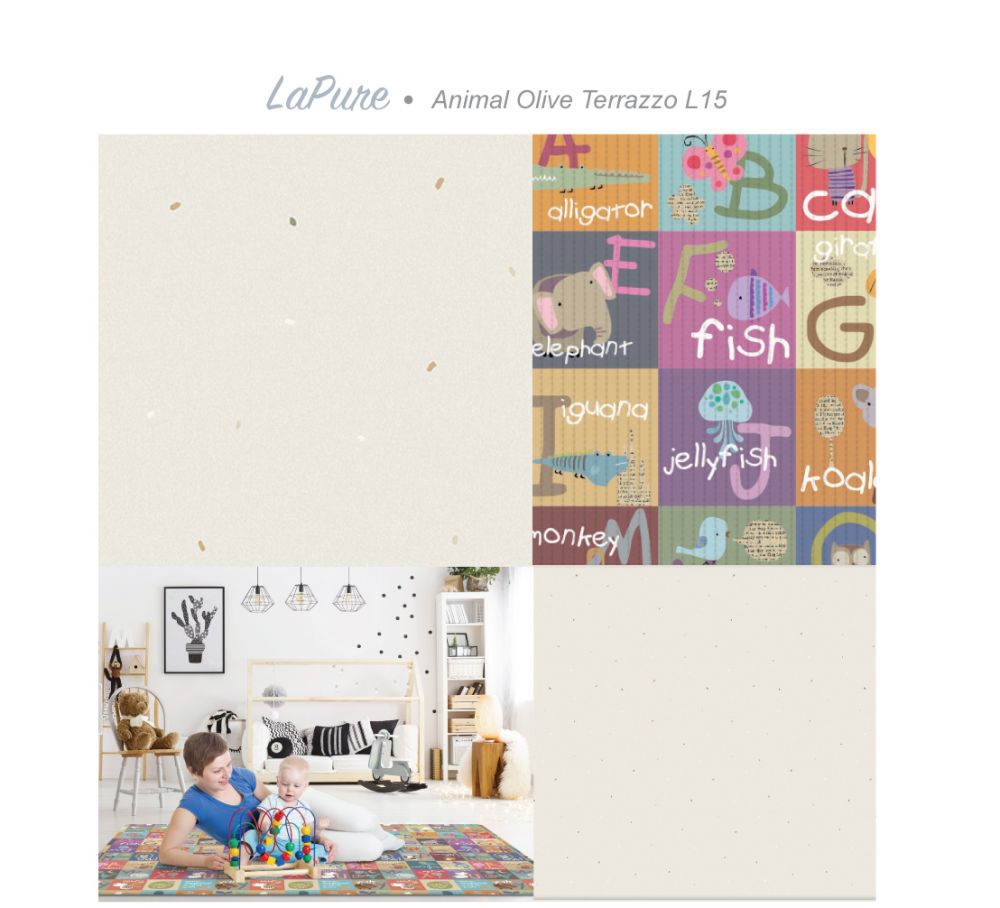 Parklon LaPure Playmat - Animal Olive Terrazzo (L15)