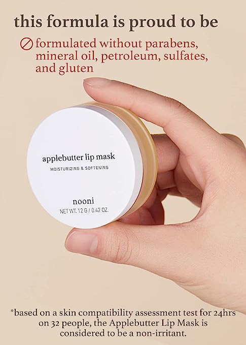 nooni Applebutter Lip Mask, 0.42oz (Exp 02/26)