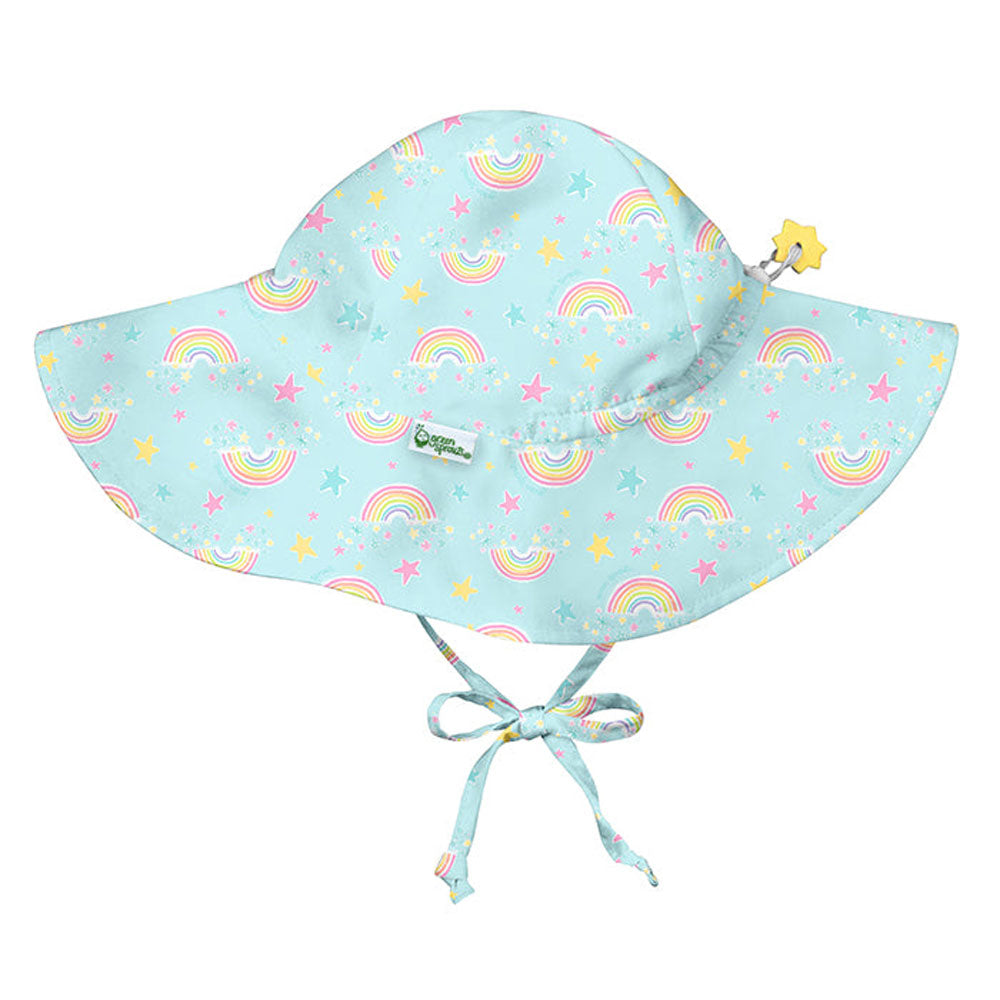 IPlay Brim Sun Protection Baby Hat - Aqua Rainbow (2 Sizes)