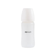Moyuum Silicone Glass Feeding Bottle with No Teats, 240ml