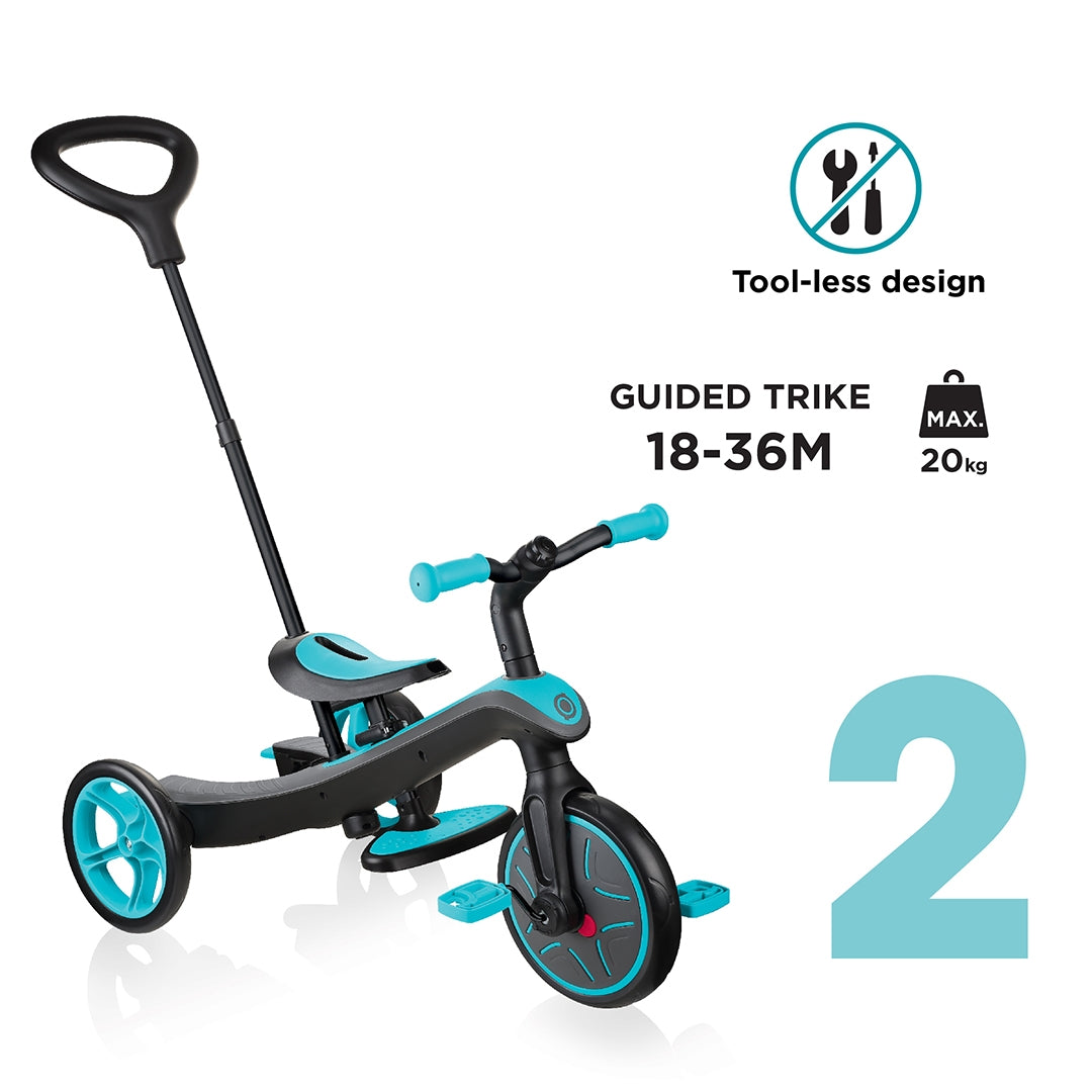 Globber Explorer Trike 4 in 1 - V3 (4 Colours) - Pupsik Singapore