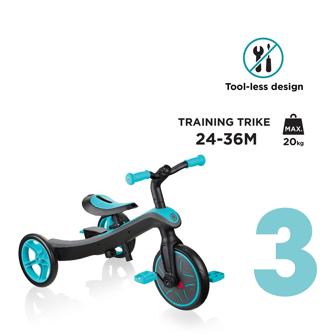 Globber Explorer Trike 4 in 1 - V3 (4 Colours) - Pupsik Singapore