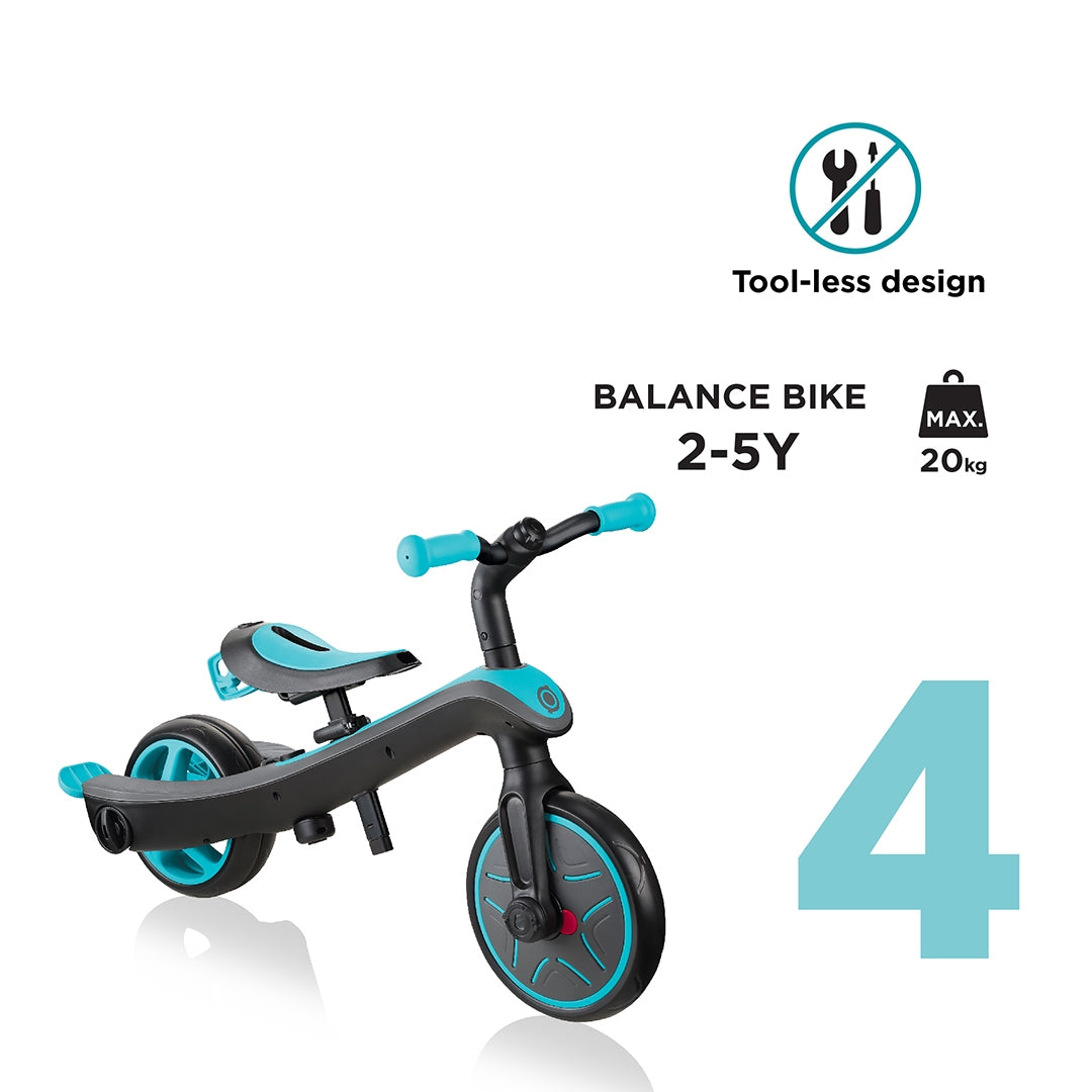 Globber Explorer Trike 4 in 1 - V3 (4 Colours) - Pupsik Singapore