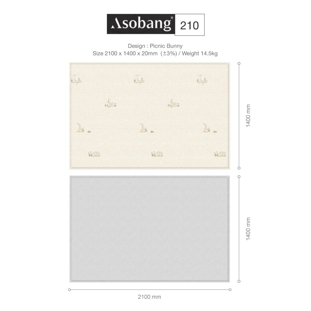 Parklon Asobang Playmat - Picnic Bunny (210)
