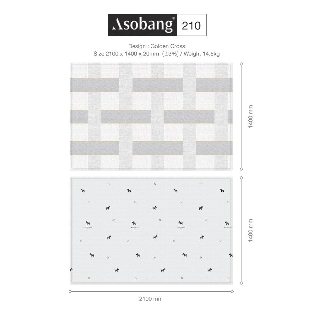 Parklon Asobang Playmat - Golden Cross (210)