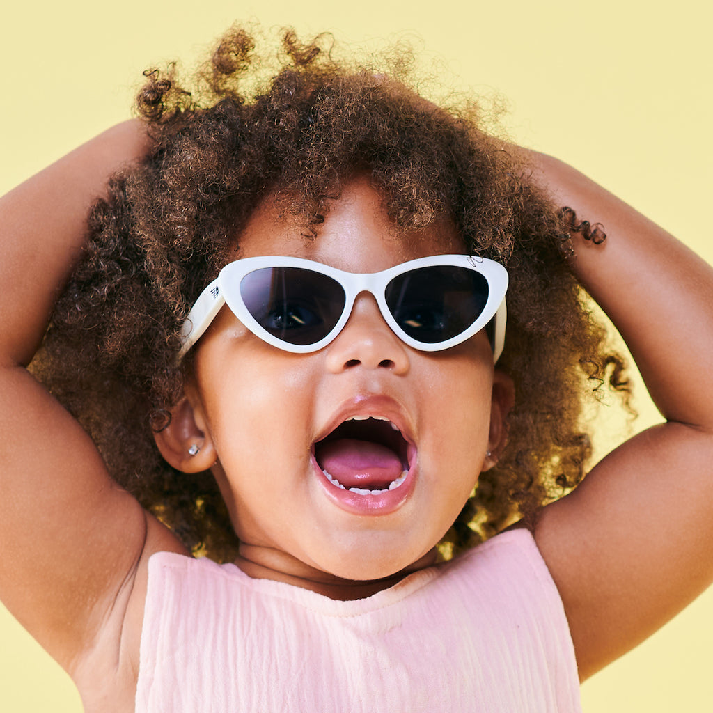 Babiators Original Cat-Eye Sunglasses - Wicked White (2 Sizes)