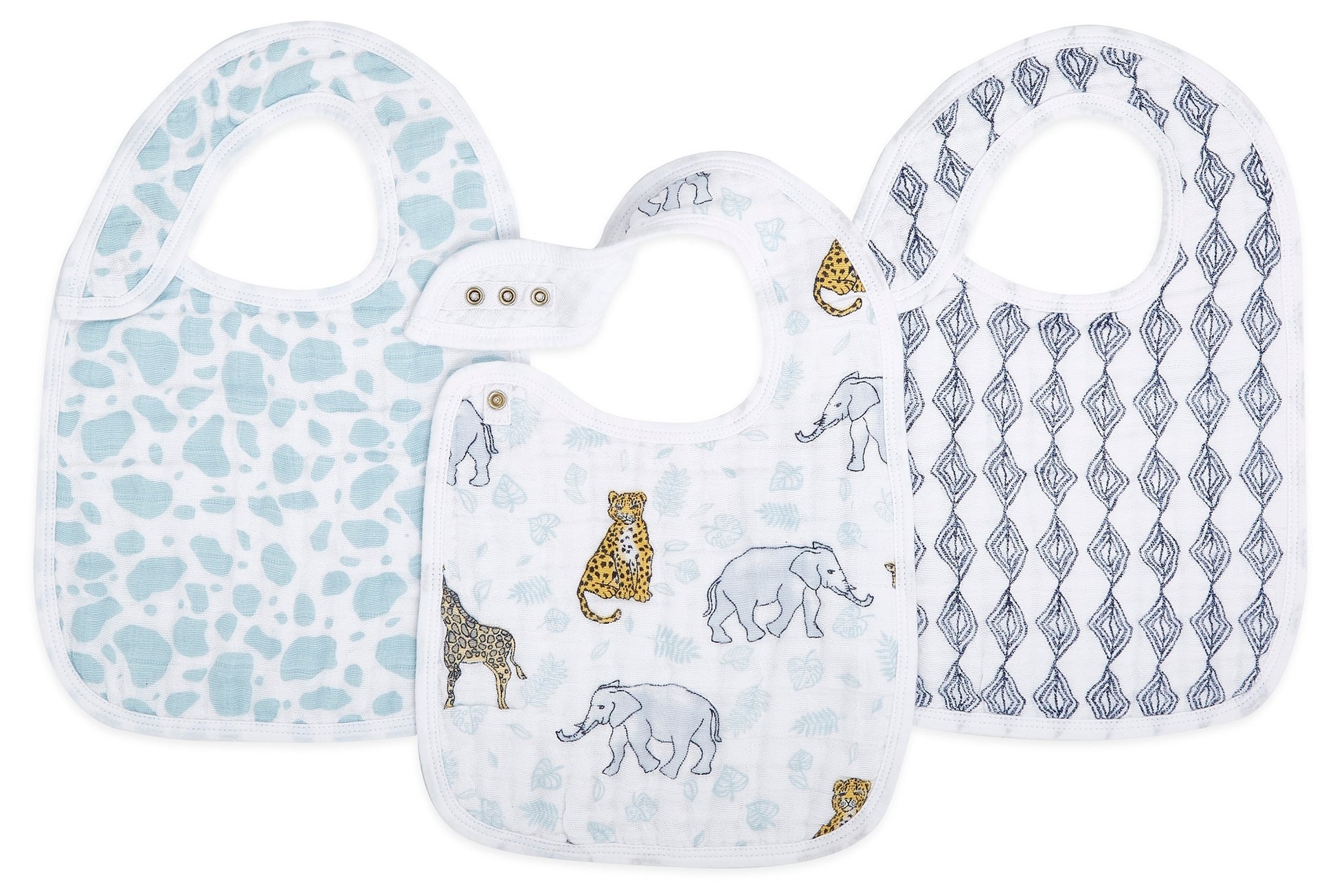 Aden Anais Boutique Snap Bib (3pk) (9 Designs) - Pupsik Singapore
