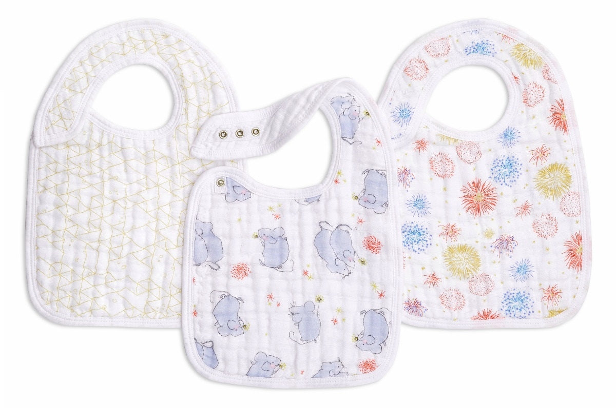 Aden Anais Boutique Snap Bib (3pk) (9 Designs)