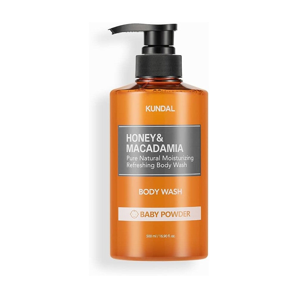 Kundal Honey & Macadamia Pure Body Wash, 500ml - Baby Powder (Exp 10/27)
