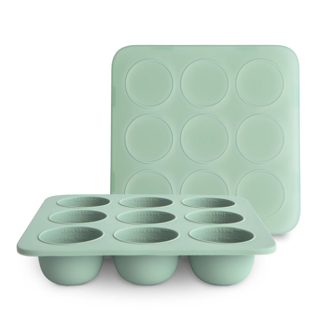 Mushie Baby Food Freezer Tray, 9 x 1.5oz (2 Colors) - Pupsik Singapore