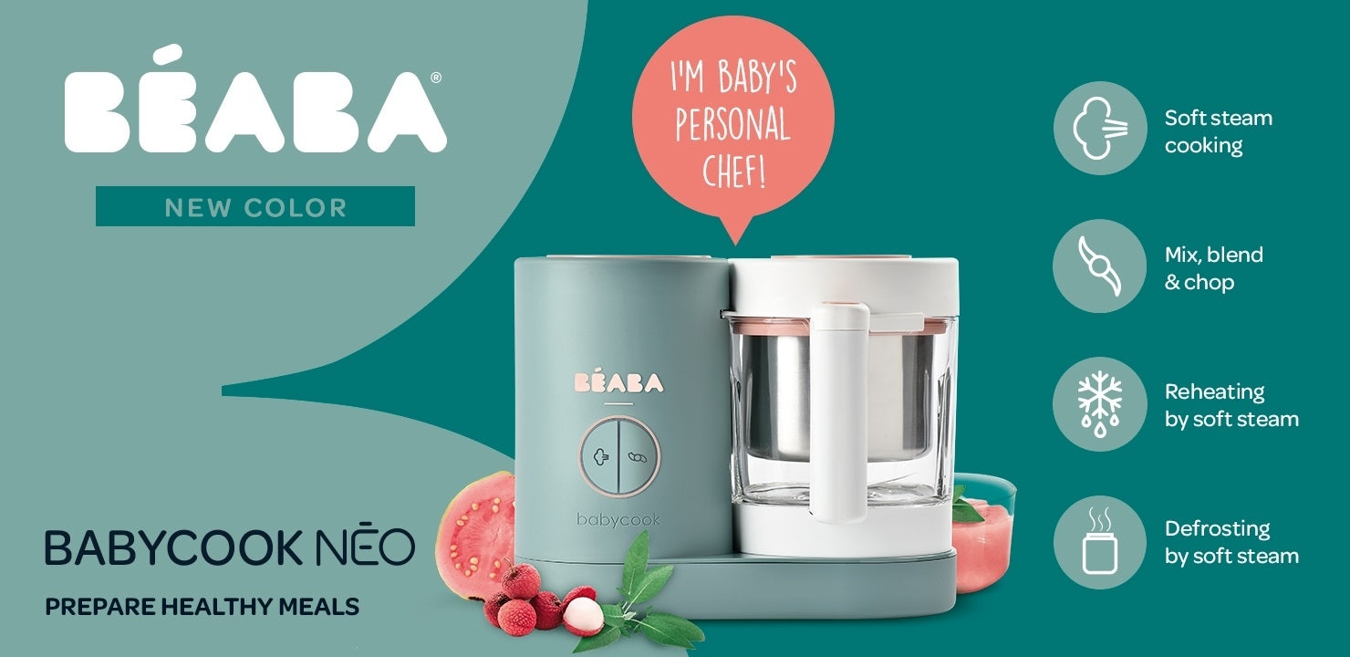 Beaba Babycook Neo Baby Food Maker (4 Colours) - Pupsik Singapore