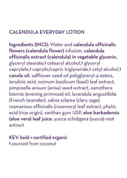 California Baby Everyday Lotion - Calendula (8.5oz) - exp 10/27