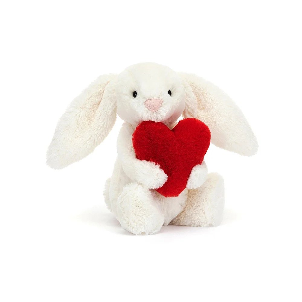 Jellycat Bashful Red Love Heart Bunny (Small, 18cm)