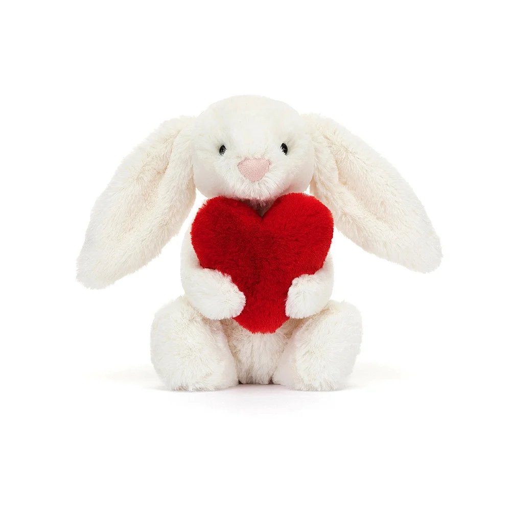 Jellycat Bashful Red Love Heart Bunny (Small, 18cm)