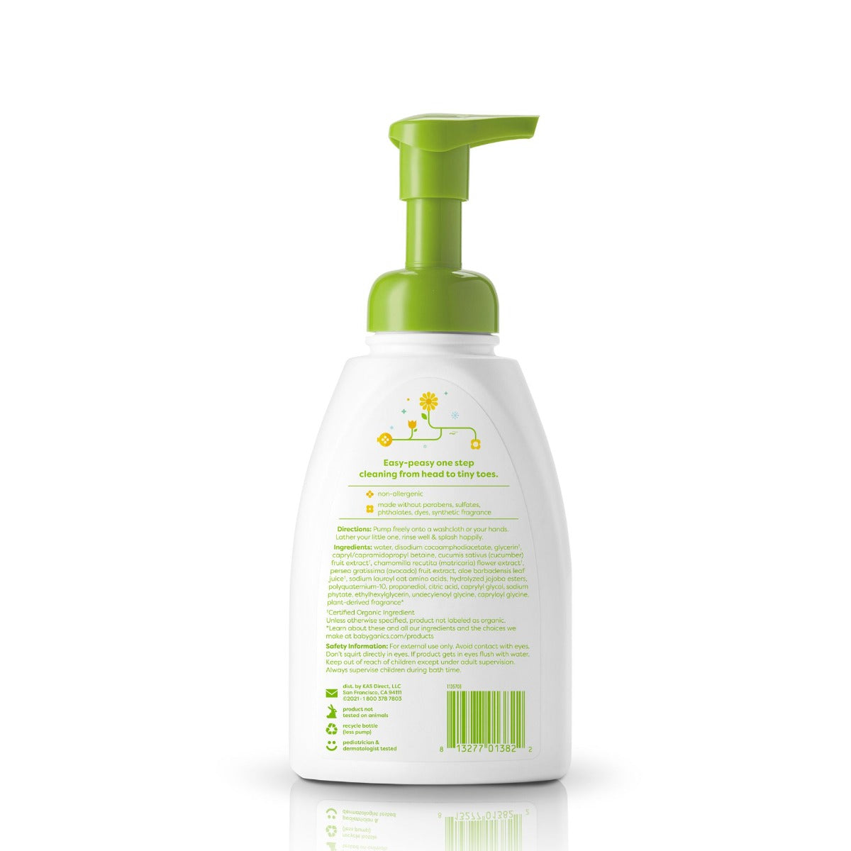 Babyganics Shampoo & Body Wash - Chamomile Verbena (473ml) - Exp 07/27