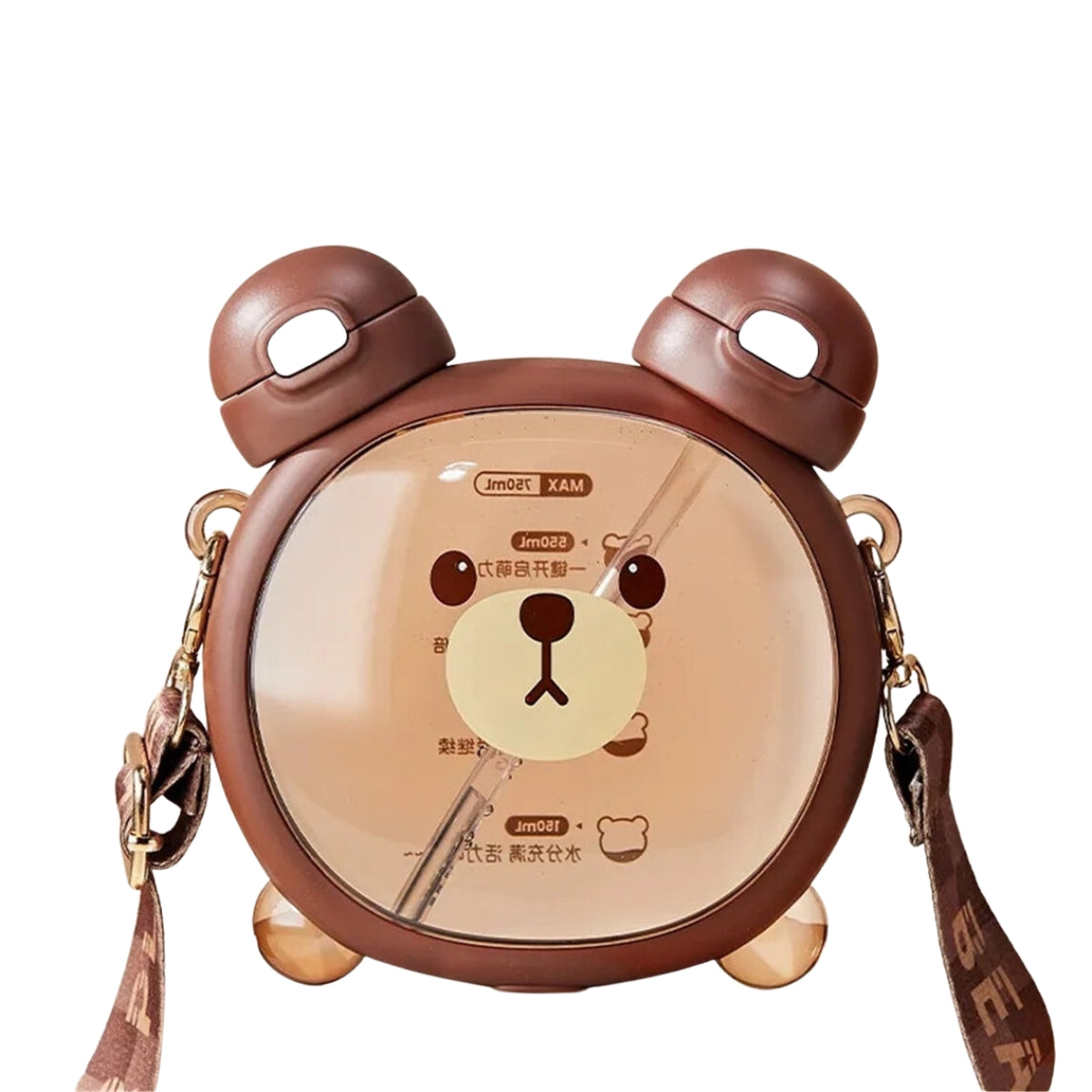 Biomom Little Bear 2-in-1 Tritan Bottle with Straps, 750ml (2 Colors)