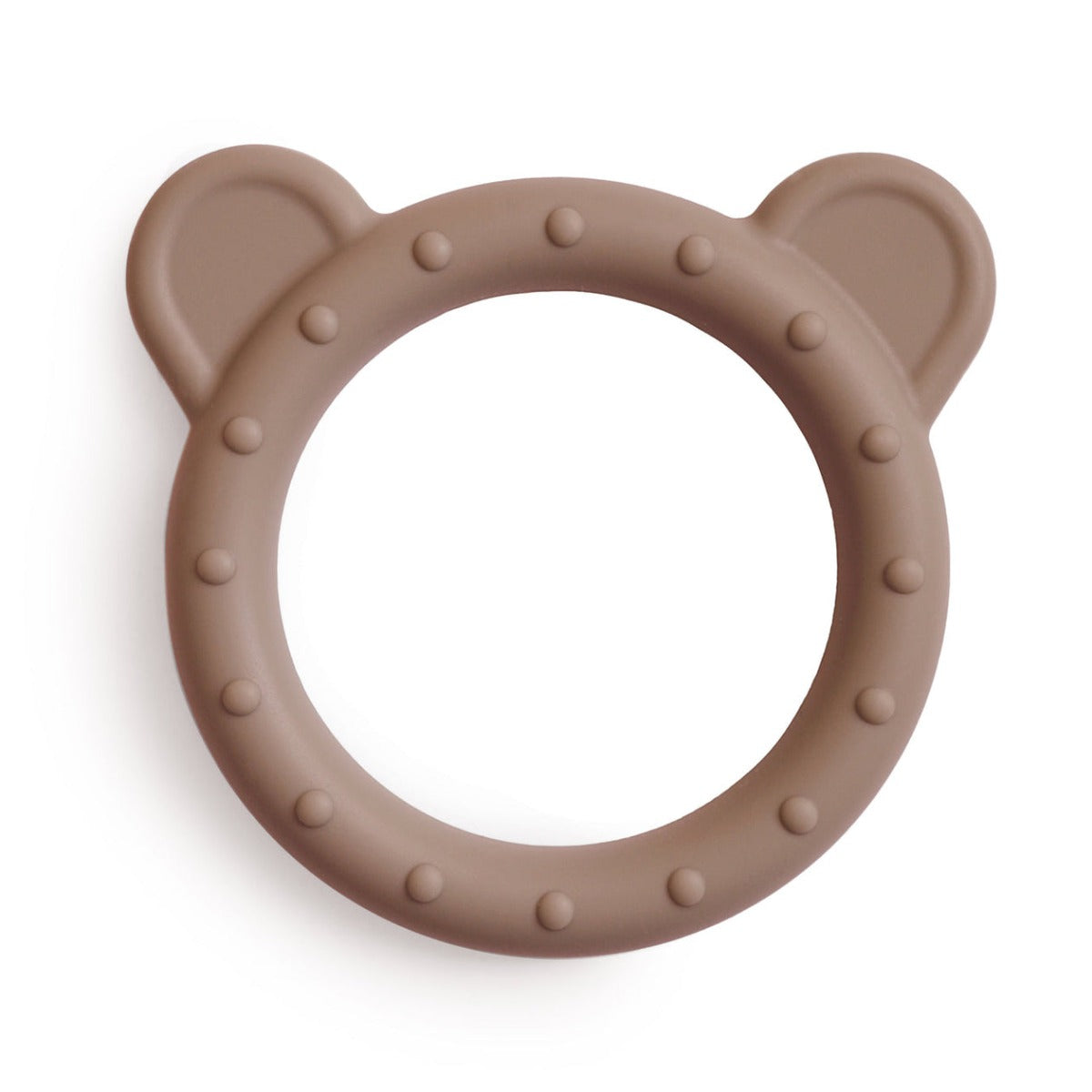 Mushie Silicone Bear Teether - Natural