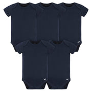 Gerber Short Sleeve Premium Onesies, 5pk - Navy (3 Sizes)