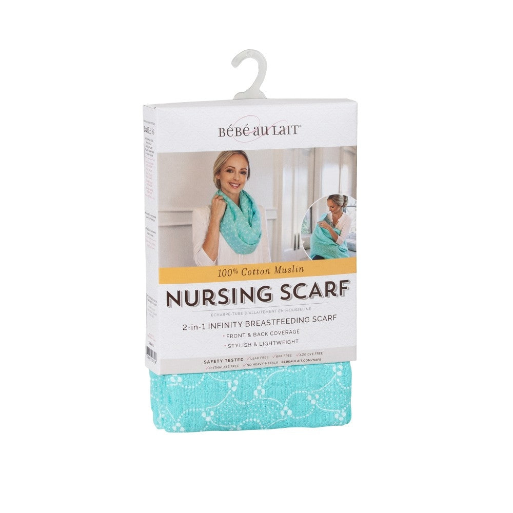 Bebe Au Lait Two-in-One Nursing Scarf - Classic Muslin - Bijou - Pupsik Singapore