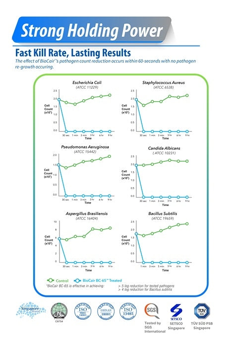 BioCair Anti-HFMD BioActive Air Purifying Solution (Alcohol Free), 1L - Exp 05/26
