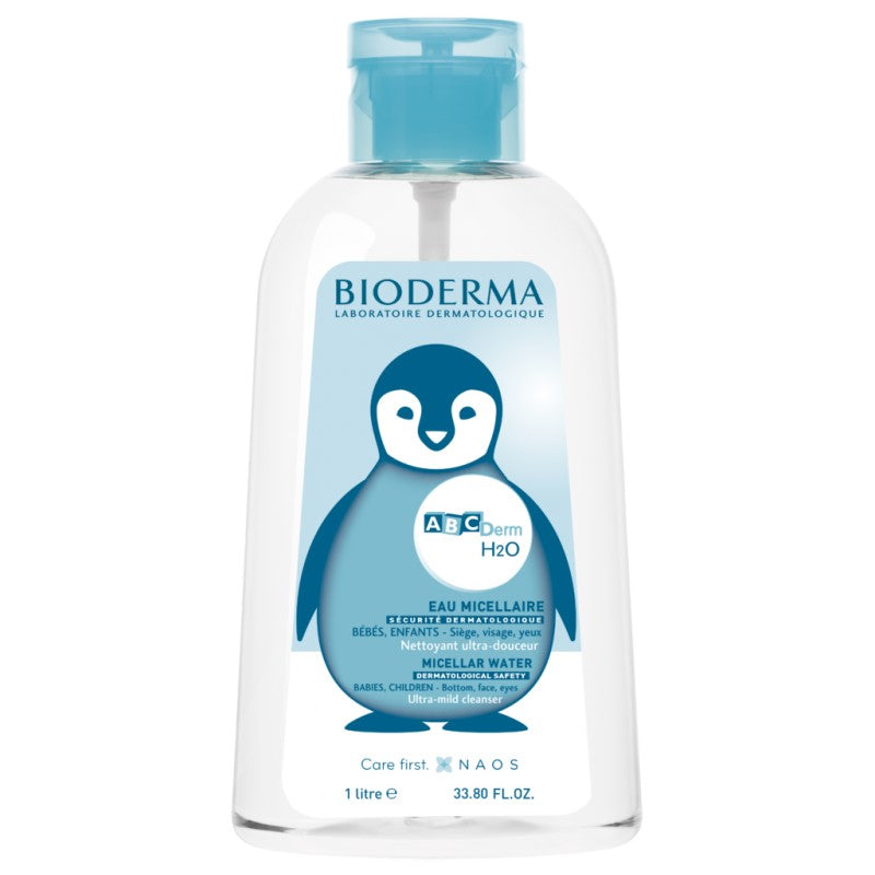 Bioderma ABCDerm H2O Micelle Solution Ultra Mild Cleanser, 1L - exp 01/27