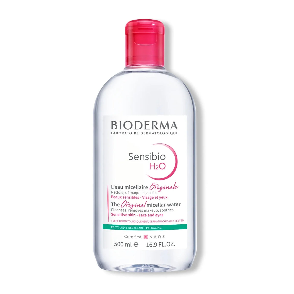 Bioderma Sensibio H2O Make-up Removing Micellar Solution, 500ml (exp 08/27)