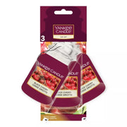 Yankee Candle Hanging Paper Car Jar (3pk) - Black Cherry