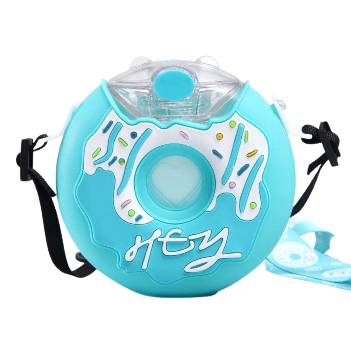 Biomom Donut Tritan Straw Drinking Bottle with Straps, 380ml (5 Designs) - Pupsik Singapore