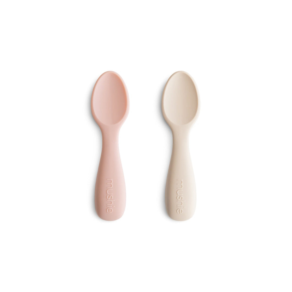 Mushie Silicone Toddler Starter Spoons, 2pk (4 Colors) - Pupsik Singapore