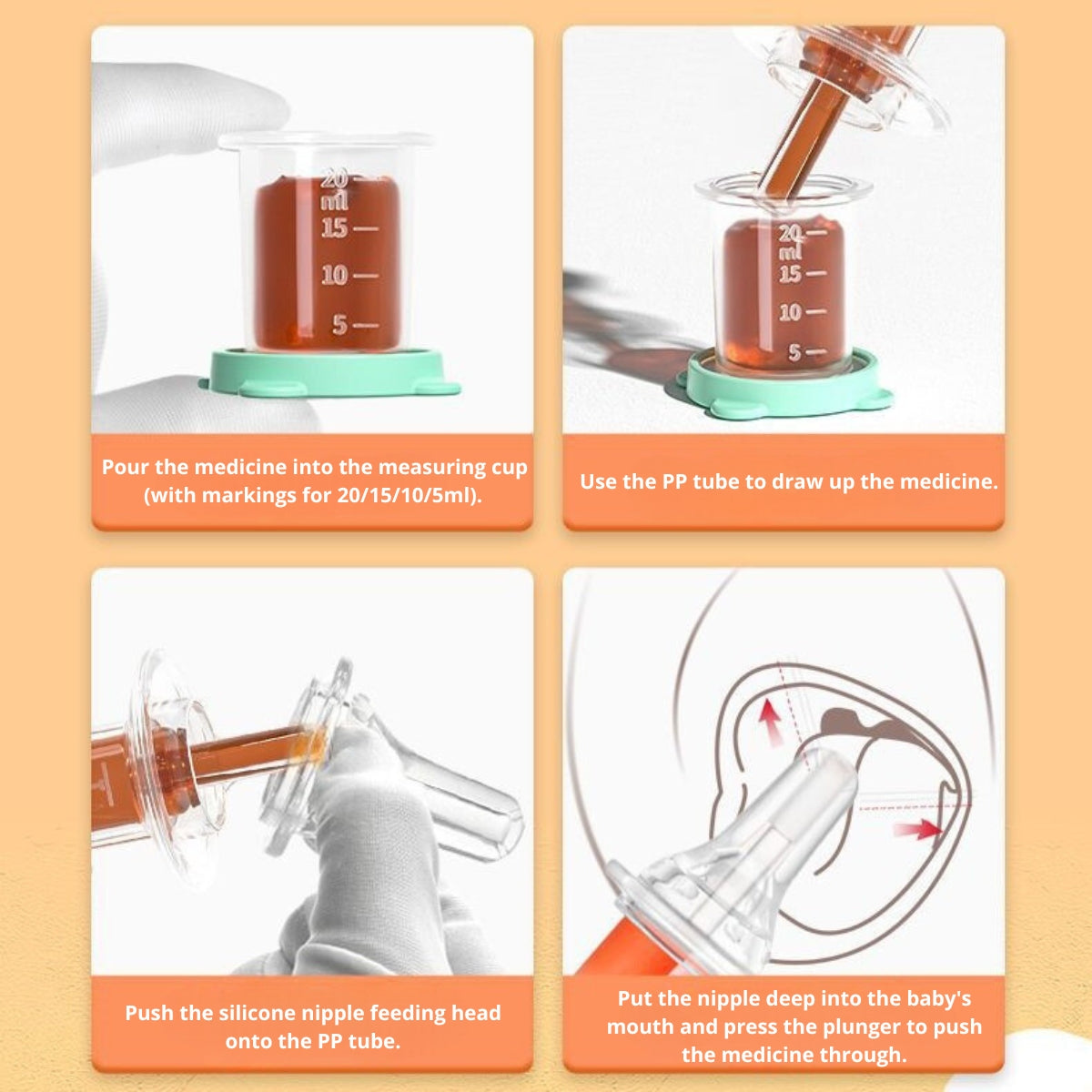 Biomom Baby Bear Medicine Feeder (2 Colors)