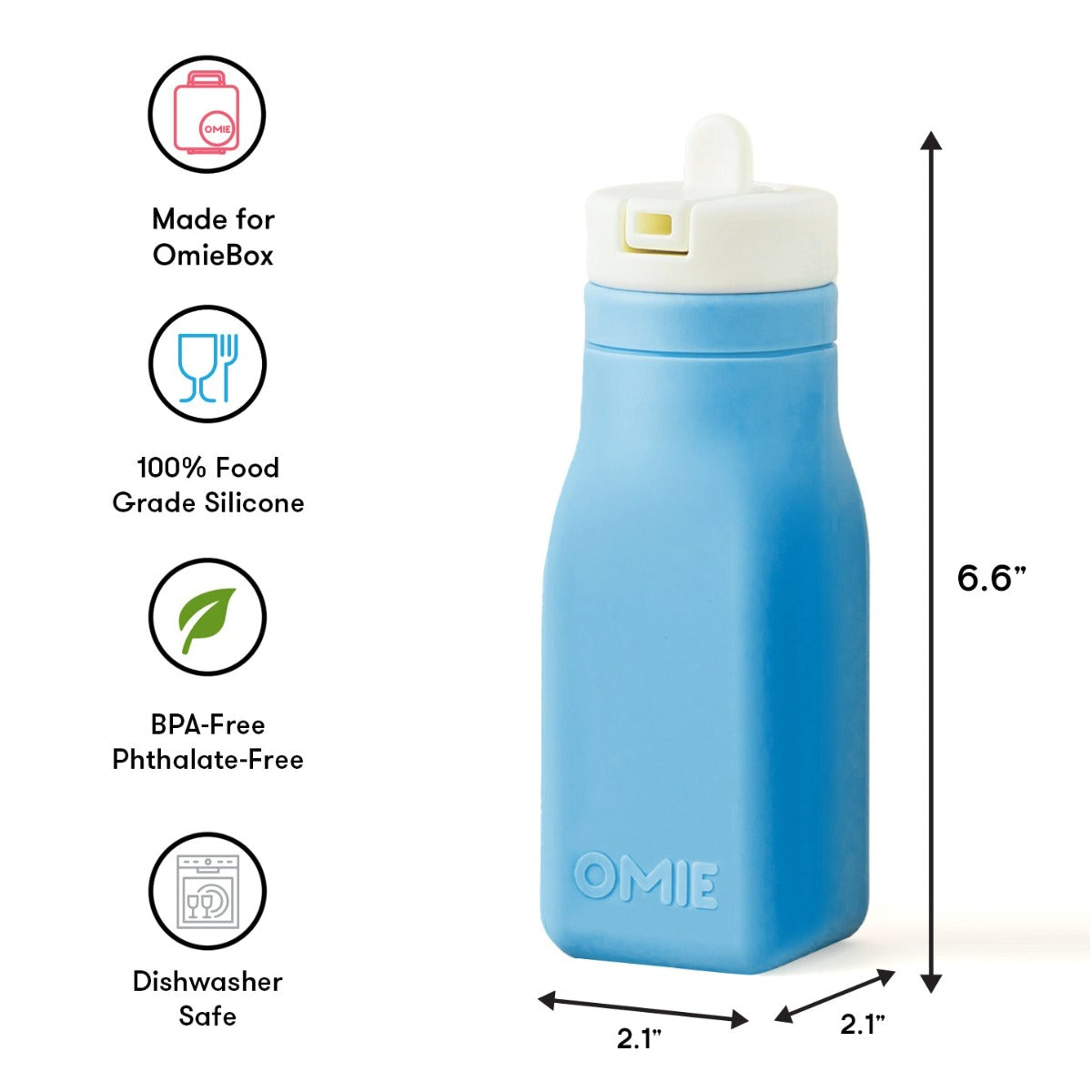 Omie Omiebottle Silicone Bottle 8.7oz (4 Colors) - Pupsik Singapore