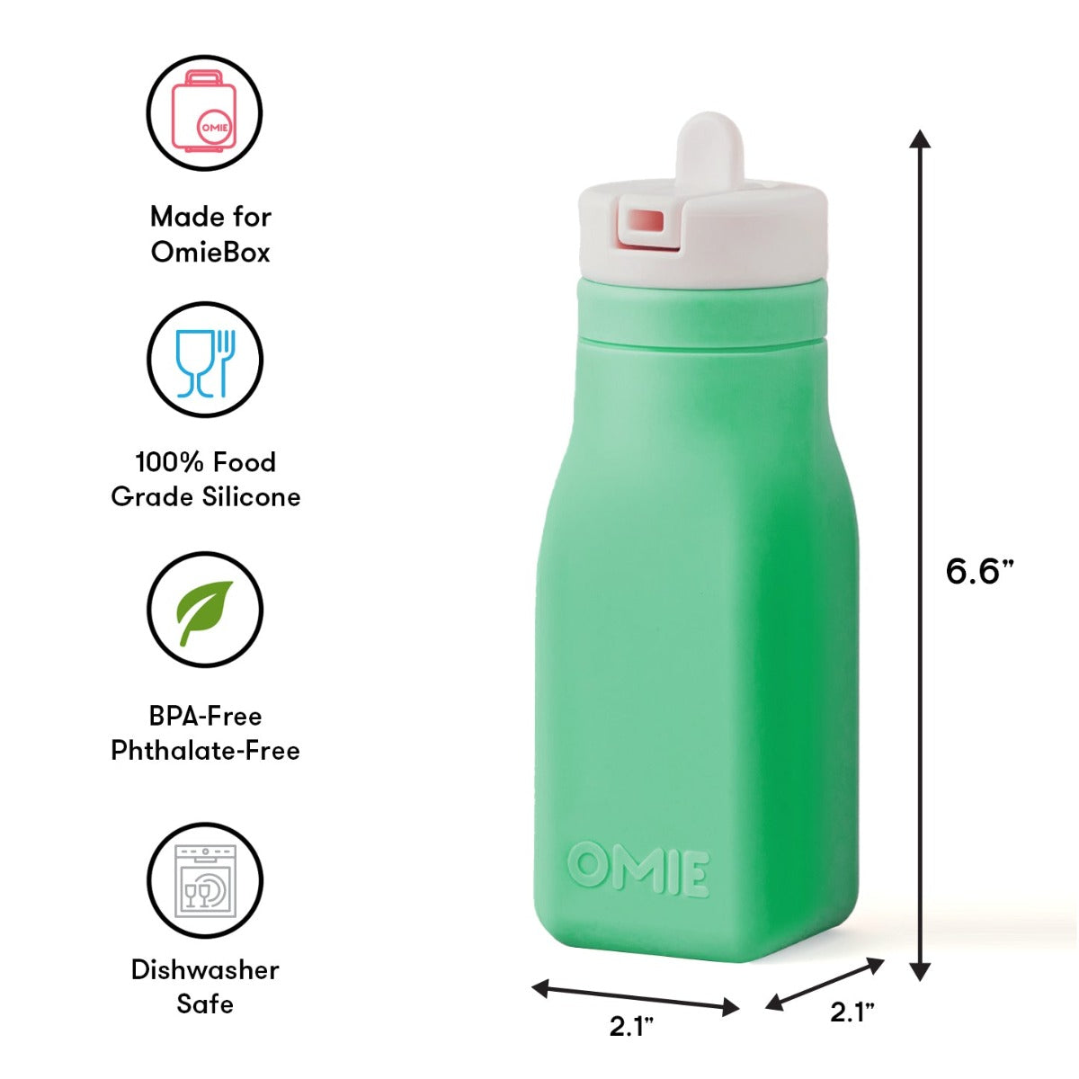 Omie Omiebottle Silicone Bottle 8.7oz (4 Colors) - Pupsik Singapore