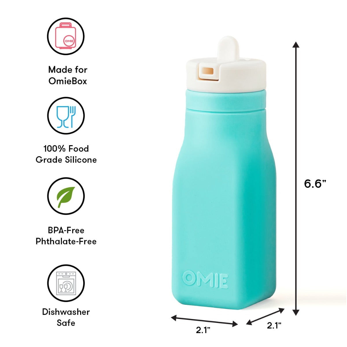 Omie Omiebottle Silicone Bottle 8.7oz (4 Colors) - Pupsik Singapore