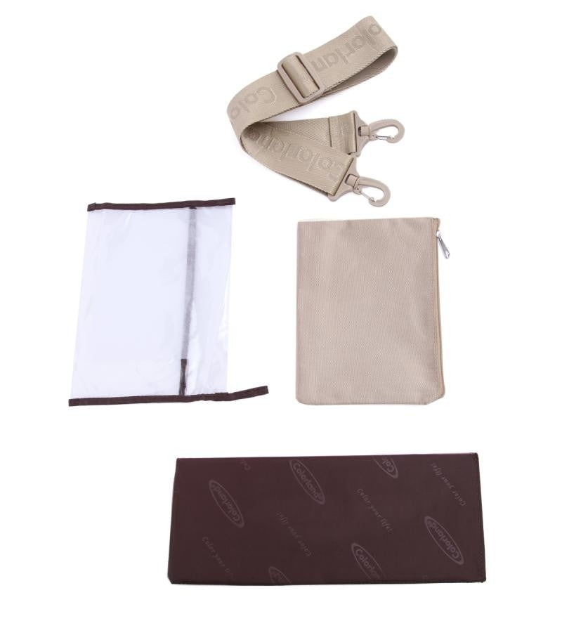 Colorland 4-in-1 Diaper Backpack - Khaki Dots